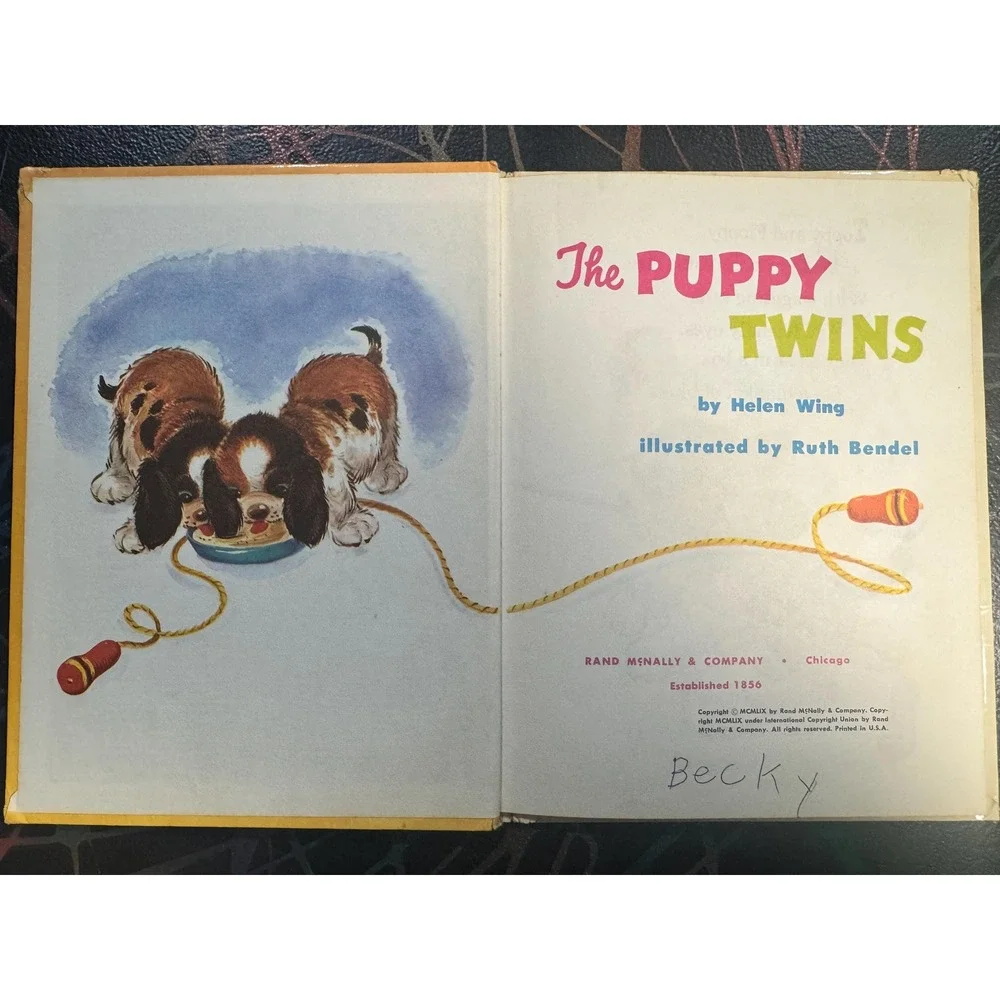 The Puppy Twins Vintage‎ Childrens Book